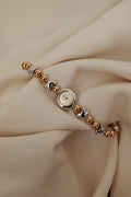 [Rare] Vintage Seiko Ladies Two-Tone Watch with Birds on Bracelet