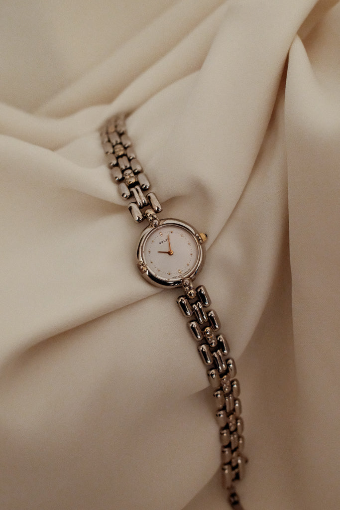 Vintage Citizen Ladies Sylph Silver Watch with Silver Dial