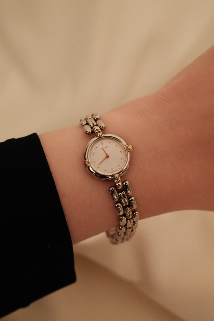 Vintage Citizen Ladies Sylph Silver Watch with Silver Dial
