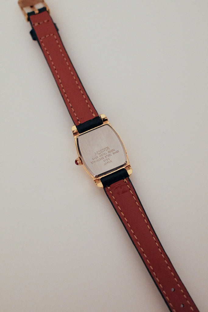 Vintage Citizen Noevir "Tortue" Ladies Gold Watch with Leather Strap