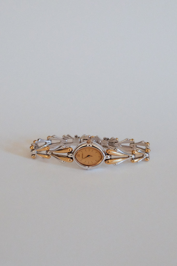 Vintage Seiko Ladies Oval Two-Tone Dial Watch