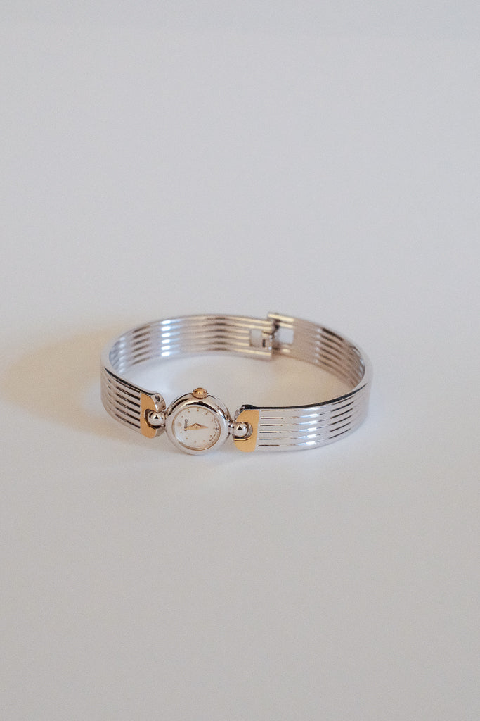 Vintage Seiko Ladies Petite Two-Tone Bangle Watch