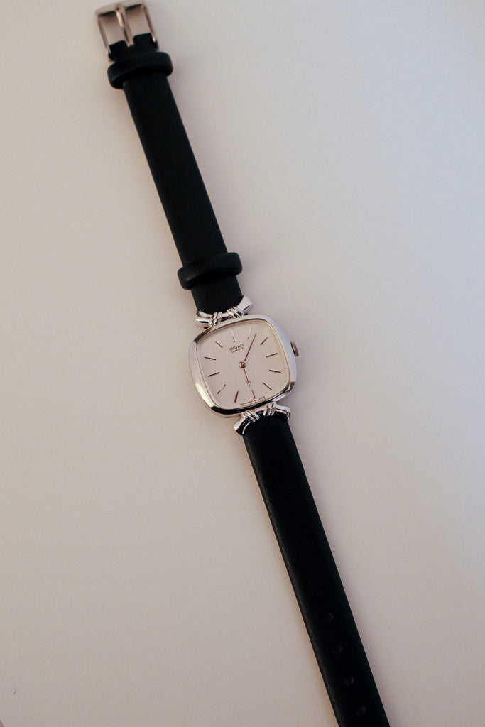 Vintage Seiko Ladies Square Silver Dial Dress Watch