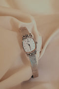 Vintage Ladies Seiko Silver Art Deco Watch with Gems