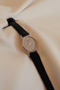 Vintage Seiko Ladies Octagon Two-Tone Grey Dial Leather Watch