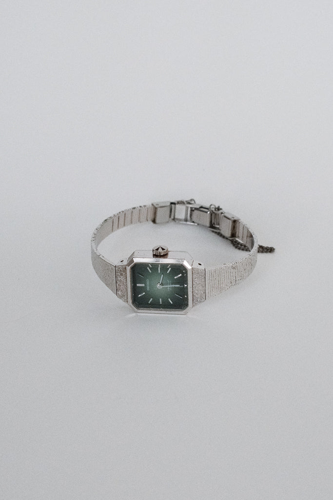 Vintage Seiko Ladies Green Gradient Dial Bracelet Watch