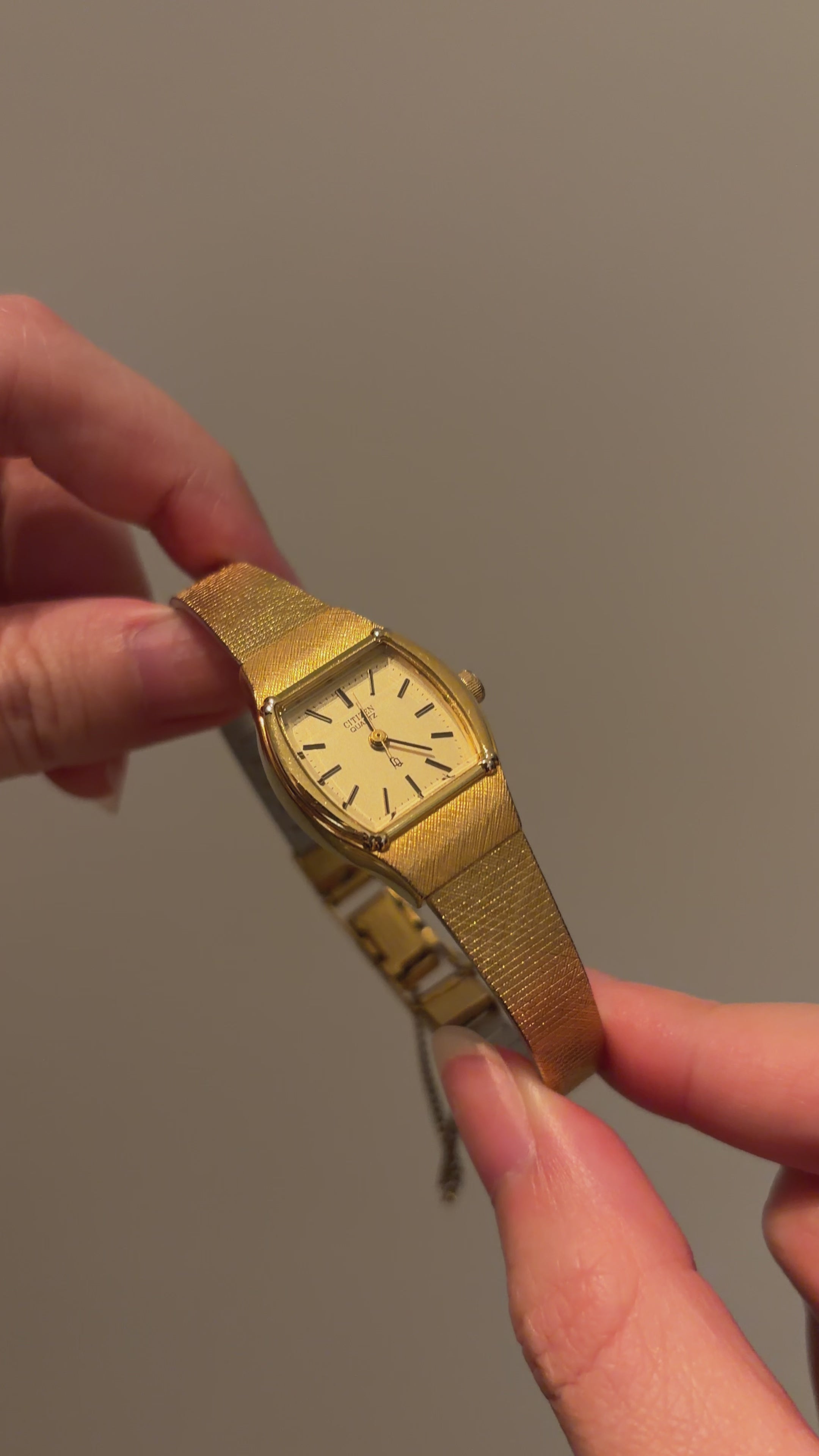 Vintage Citizen Ladies Gold Bracelet Watch
