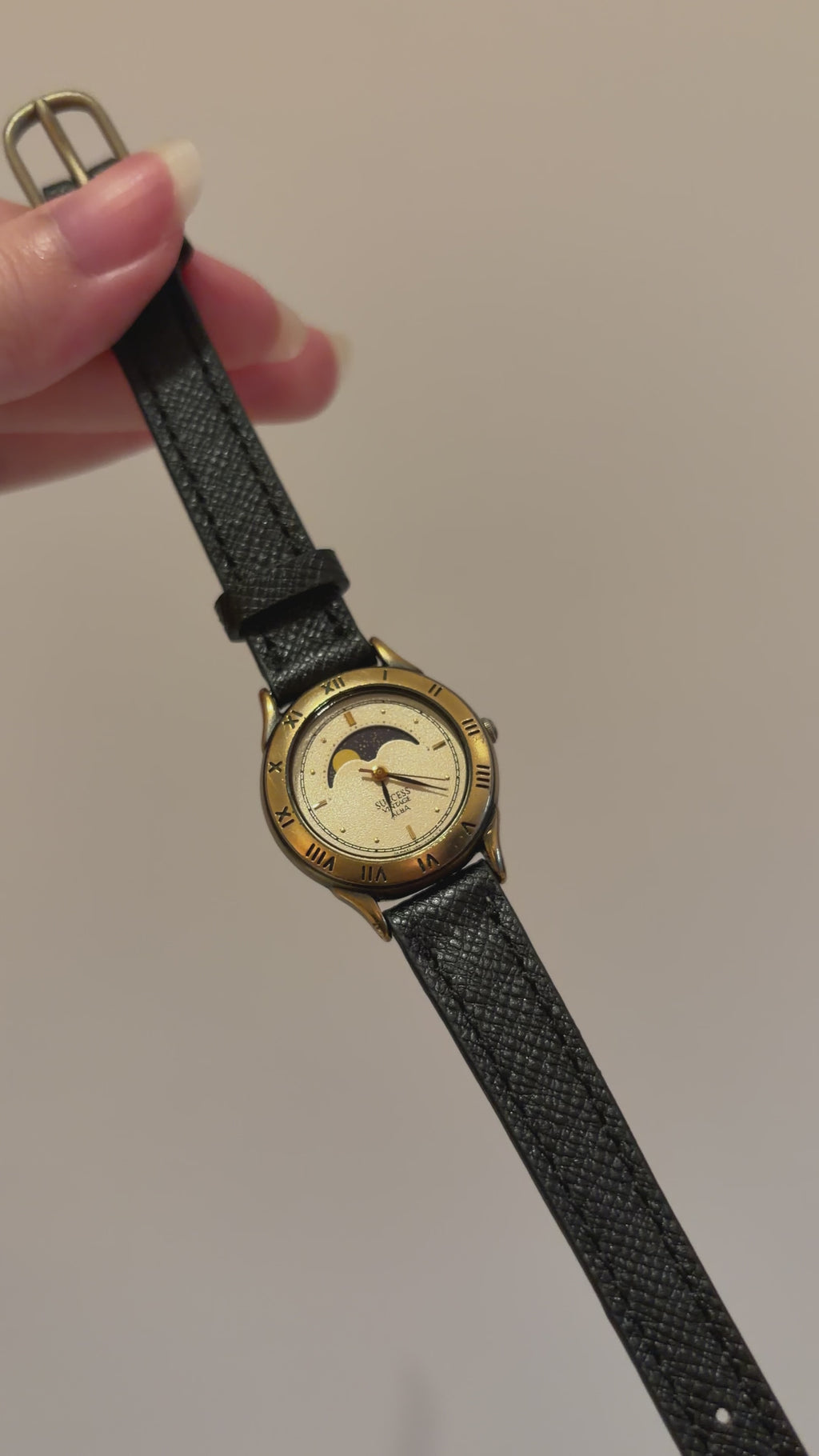 Vintage Alba Success Moonphase Ladies Dress Watch