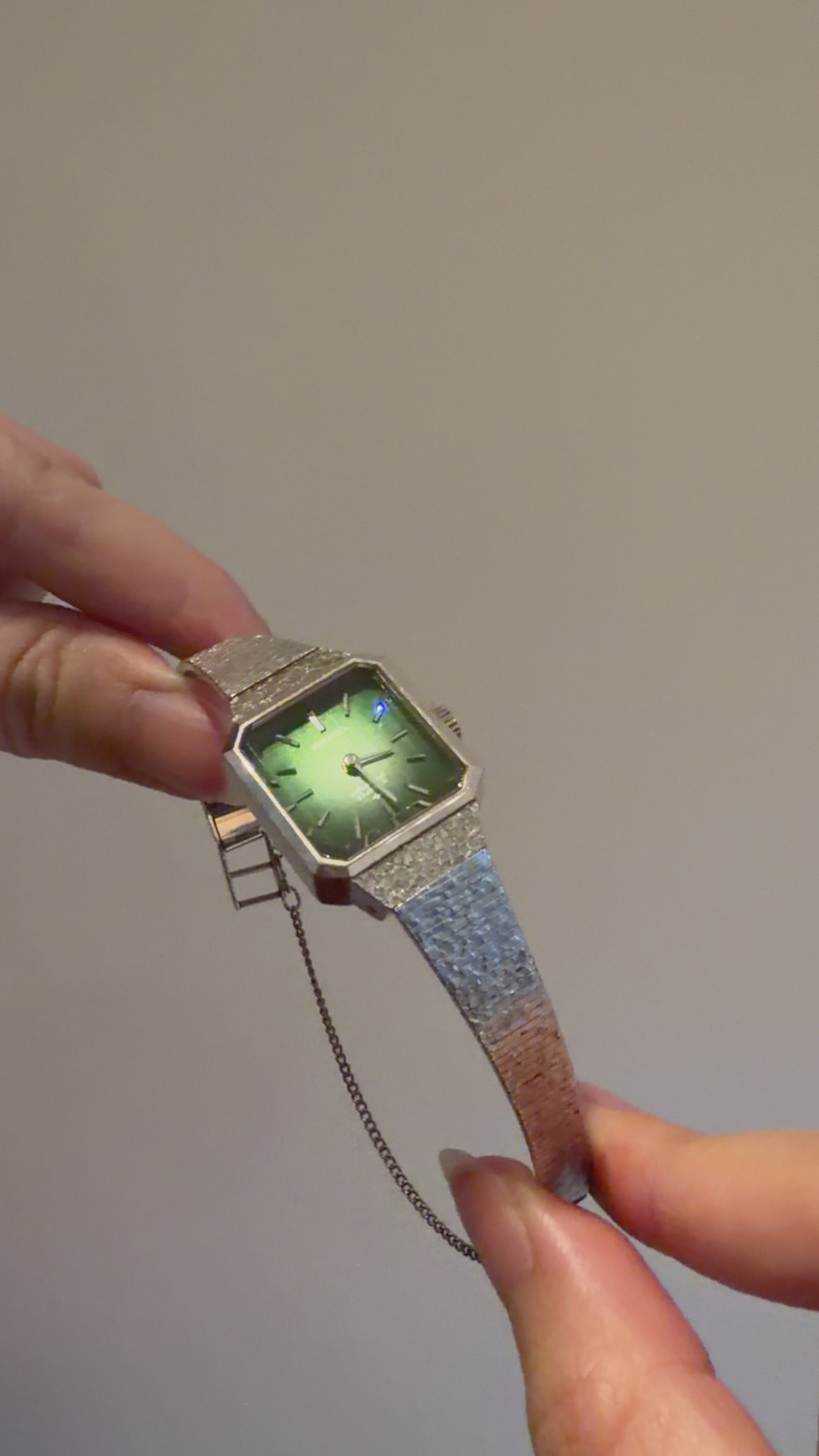 Vintage Seiko Ladies Green Gradient Dial Bracelet Watch