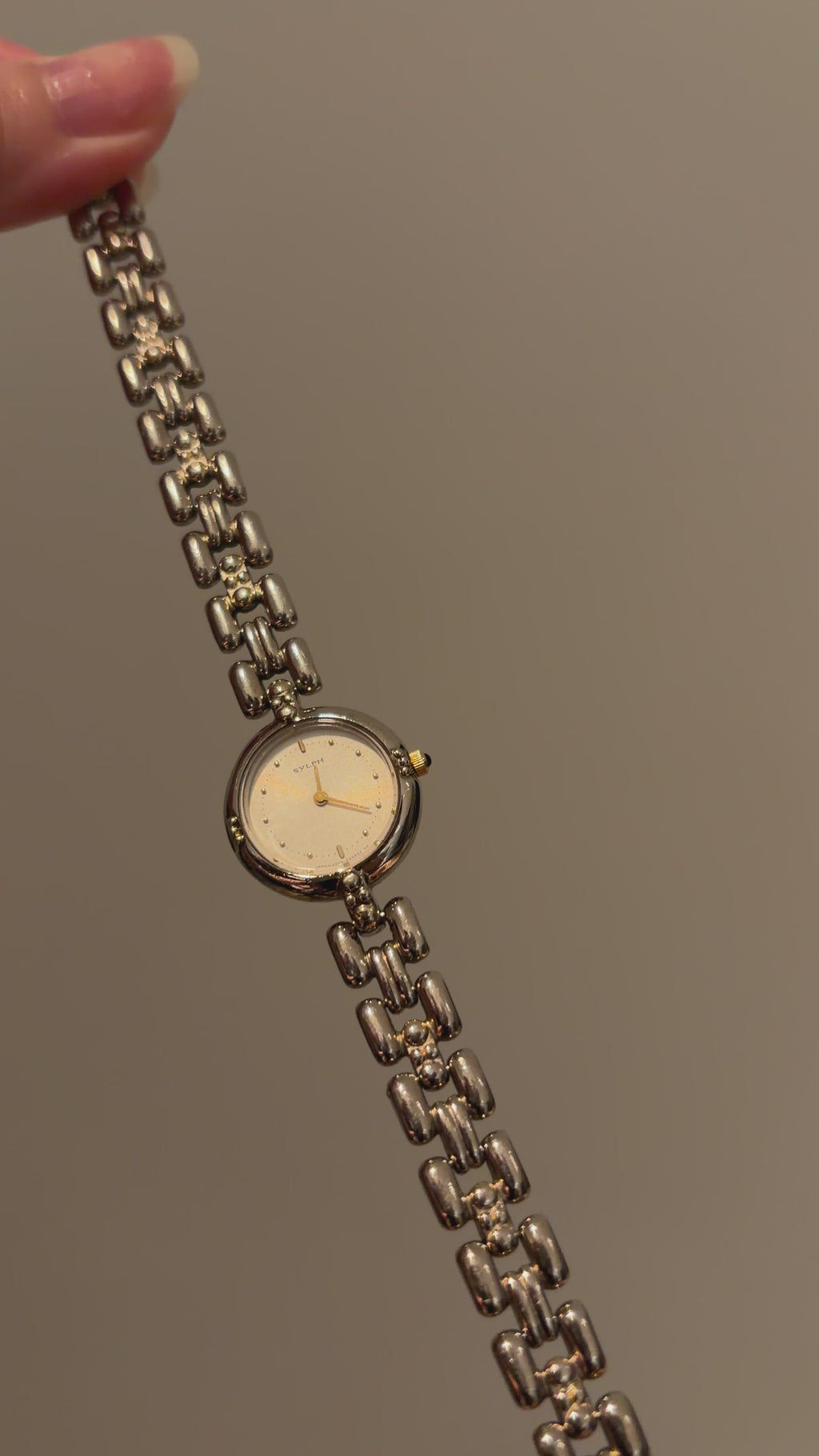 Vintage Citizen Ladies Sylph Silver Watch with Silver Dial